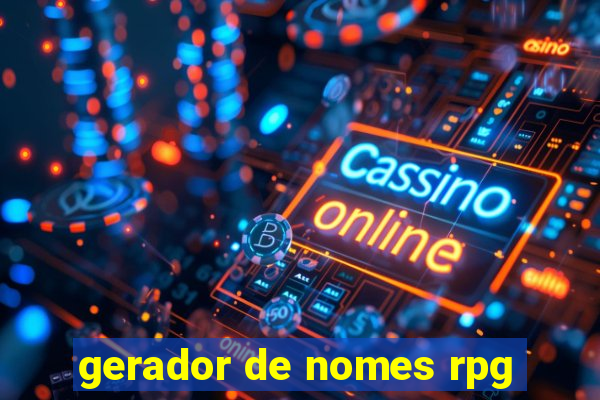 gerador de nomes rpg